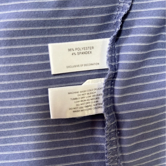 Cutter & Buck Men's Forge Pencil Stripe Stretch Polo Smokey Purple Gray, sizeL - Picture 5 of 6